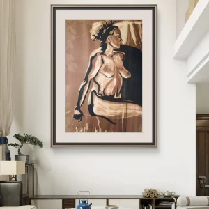 Diálogos en Tinta y Lejía – Obra Original en Tinta y Nogalina - Nogalina - Imagen del producto