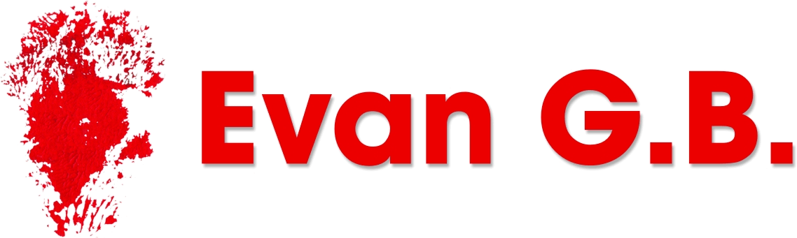 Evan GB logo con texto sin fondo
